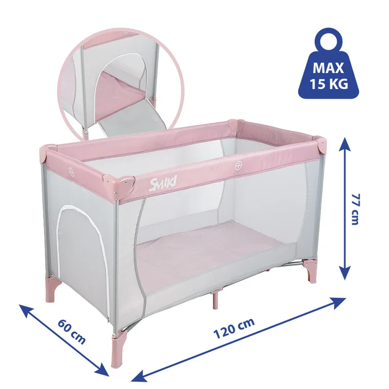 Smiki, patut de voiaj, gri-roz