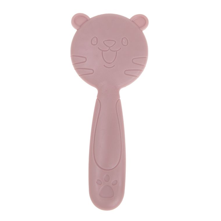 Smiki, perie si pieptan, set de ingrijire a parului, roz