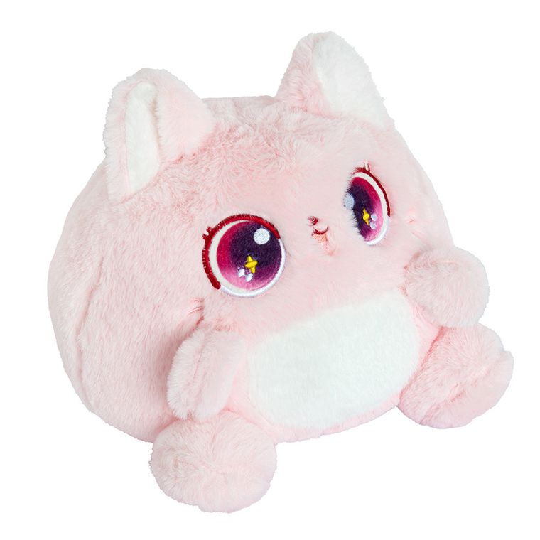 Smiki, Pisica, jucarie de plus, roz, 25 cm
