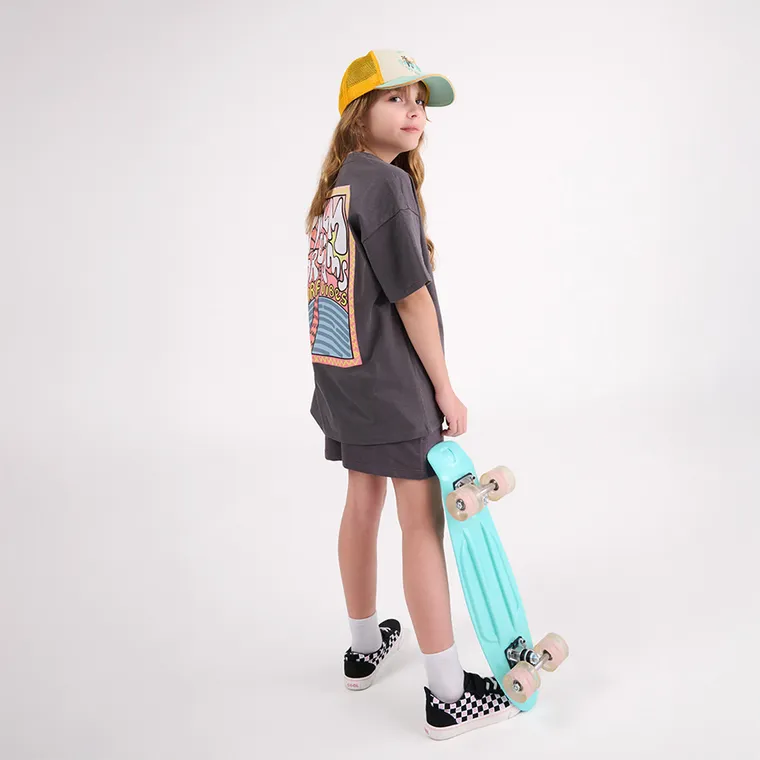 Smiki, placa skateboard tip fish cu roti LED, menta