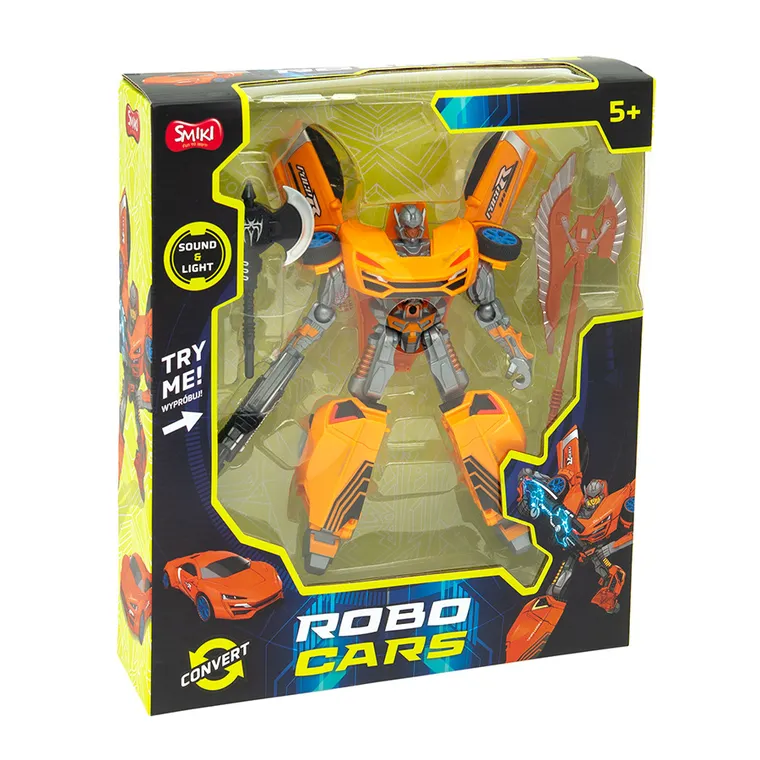 Smiki, Robo Cars, robot care se transforma cu accesorii, lumini si sunete