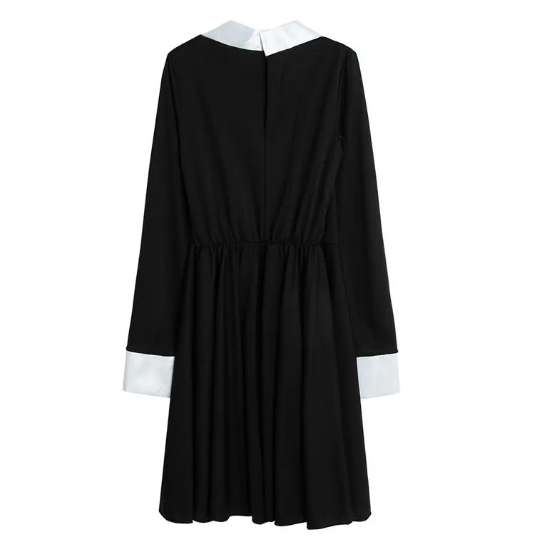 Smiki, Rochie cu guler si peruca, costum pentru copii, 7-8 ani