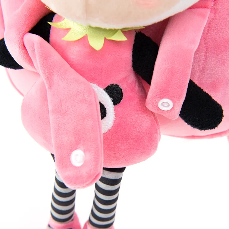 Smiki, rucsac cu papusa detasabila, roz