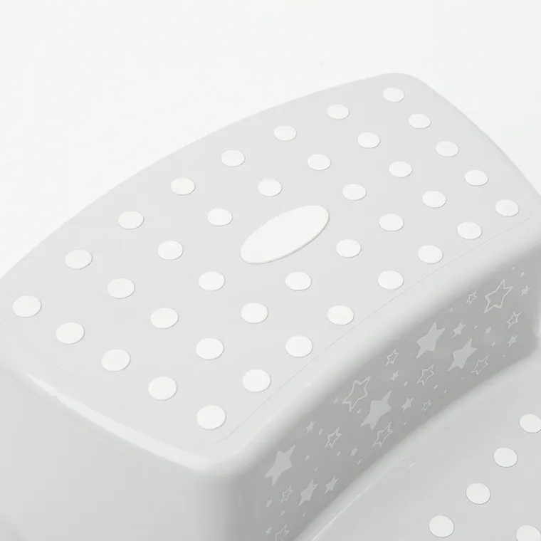 Smiki, scaun inaltator 2 trepte, stelute, gri