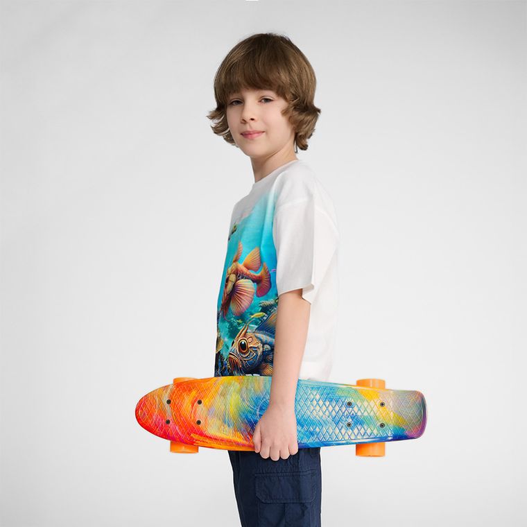 Smiki, Summer, placa skateboard de tip fish