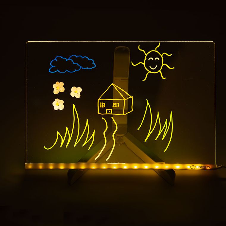 Smiki, tabla de desen cu leduri neon