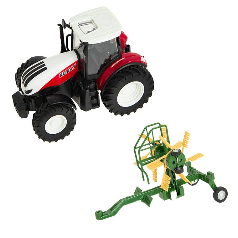 Smiki, tractor cu semanatoare, vehicul cu telecomanda, 1:24