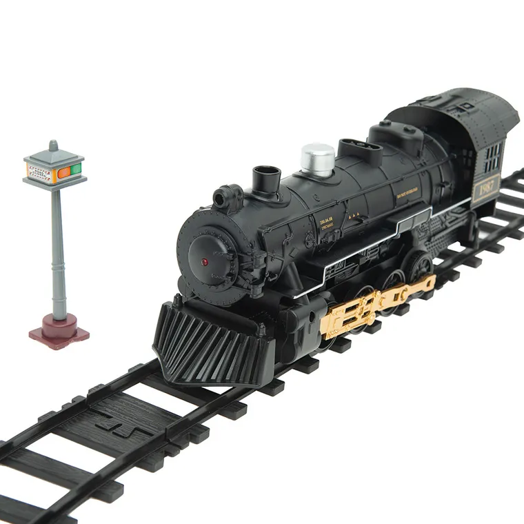 Smiki, tren clasic cu sine, fum, lumini si sunete, 1:48