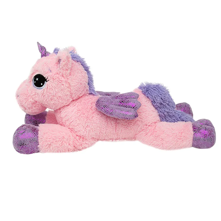 Smiki, Unicorn, jucarie de plus, 80 cm, roz