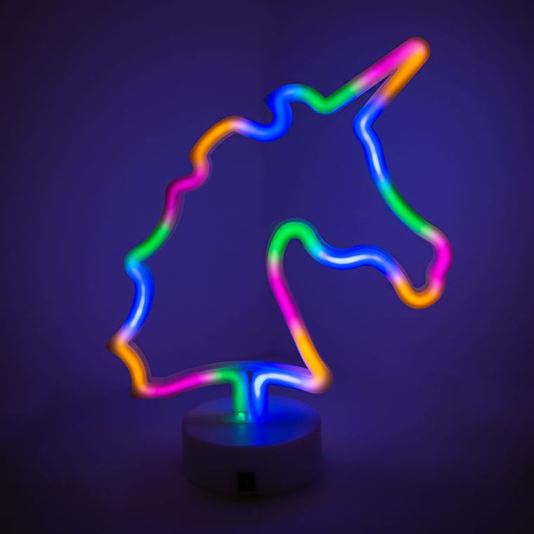Smiki, Unicorn, lampa neon LED