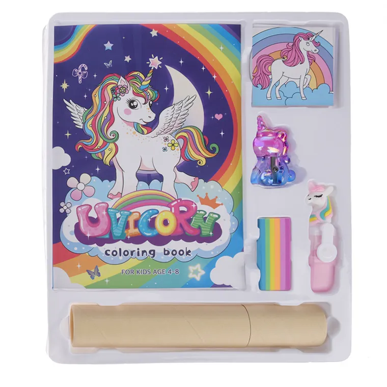 Smiki, Unicorn, set creativ si carte de colorat
