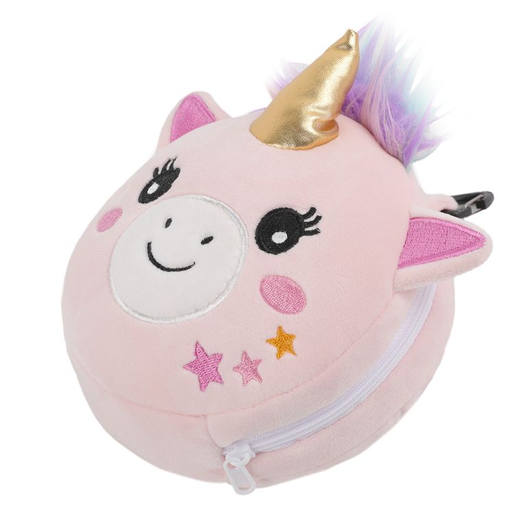 Smiki, Unicorn, set de accesorii, perna de calatorie + masca de ochi