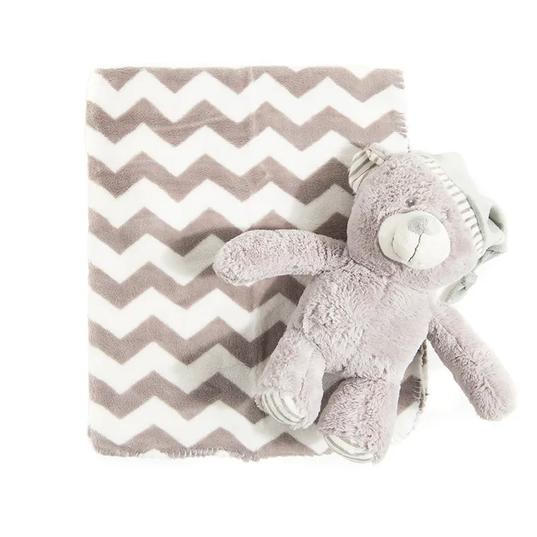 Smiki, Ursulet, gri, zig-zag, 75-90 cm