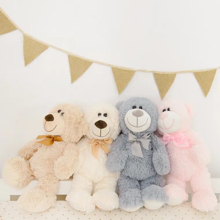 Smiki, Ursulet, jucarie de plus, crem, 28 cm