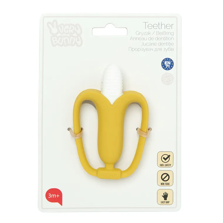 Smiki, Very Bunny, Banana, jucarie de dentitie din silicon