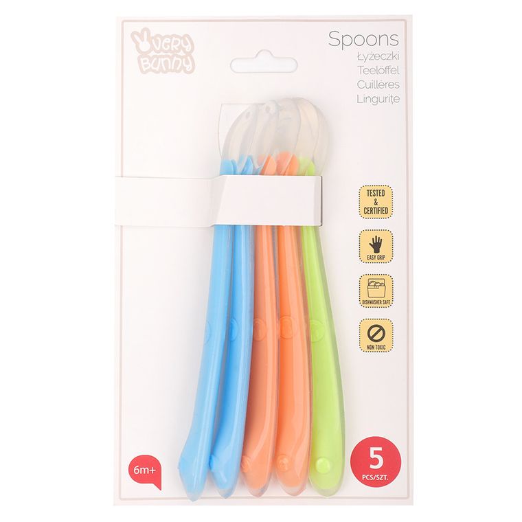Smiki, Very Bunny, lingurite din silicon, 5 buc.