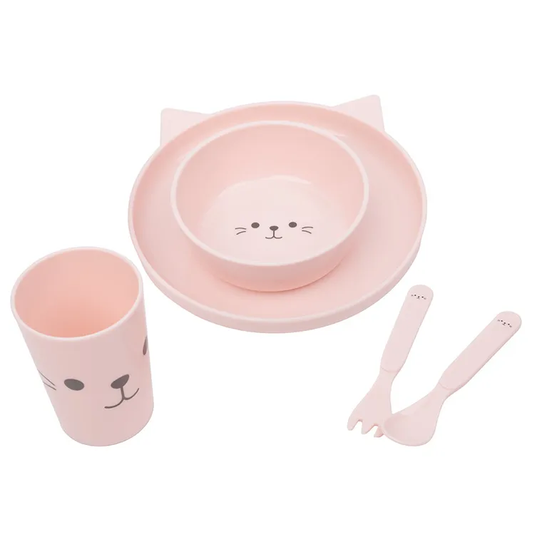 Smiki, Very Bunny, Pisicuta, set de vase din plastic