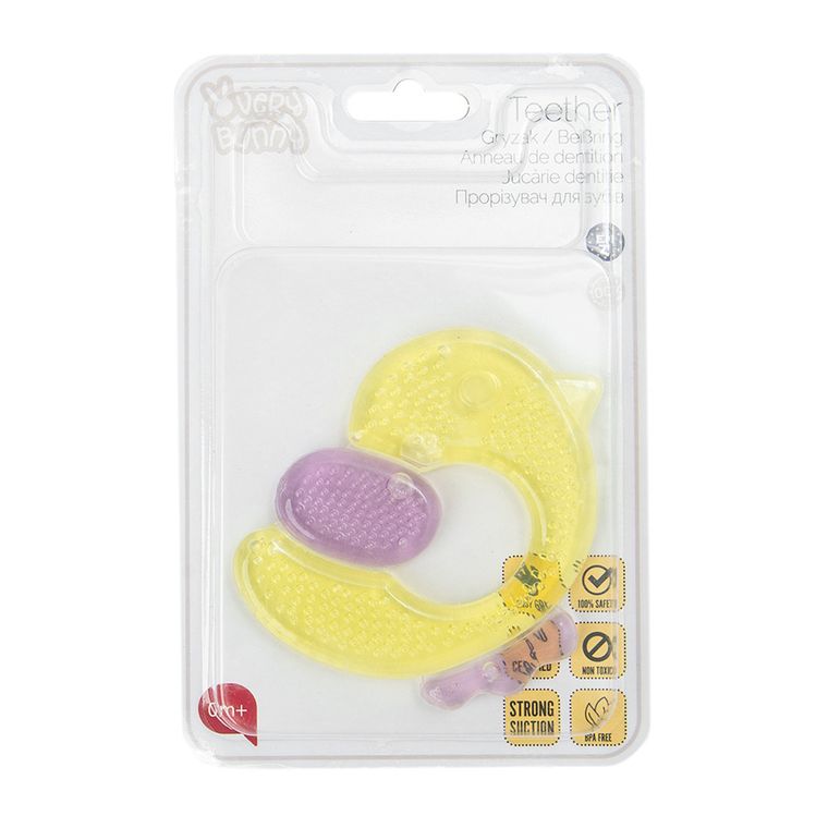 Smiki, Very Bunny, Ratusca, jucarie dentitie pentru apa, galben-violet