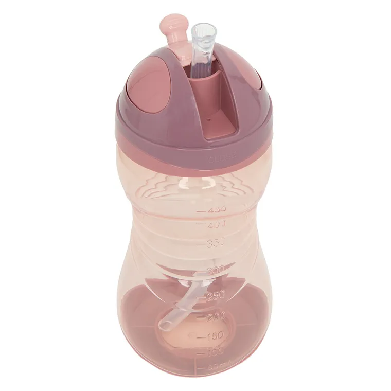 Smiki, Very Bunny, sticla cu pai, 450 ml, roz