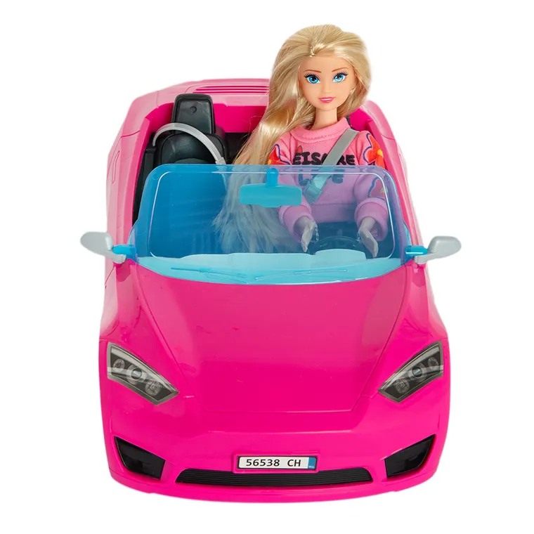 Smiki, Viki, Miami Car, papusa cu masinuta, 30 cm