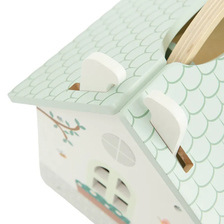 Smiki, Zookabee, casuta din lemn pentru papusi, 9 elemente