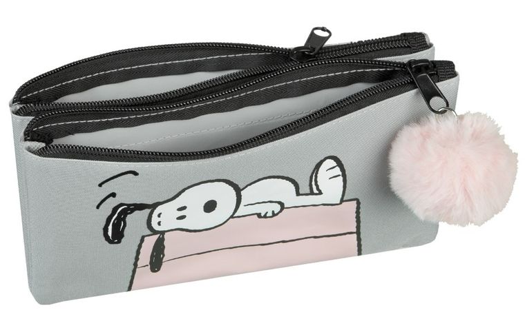 Snoopy, penar etui, gri