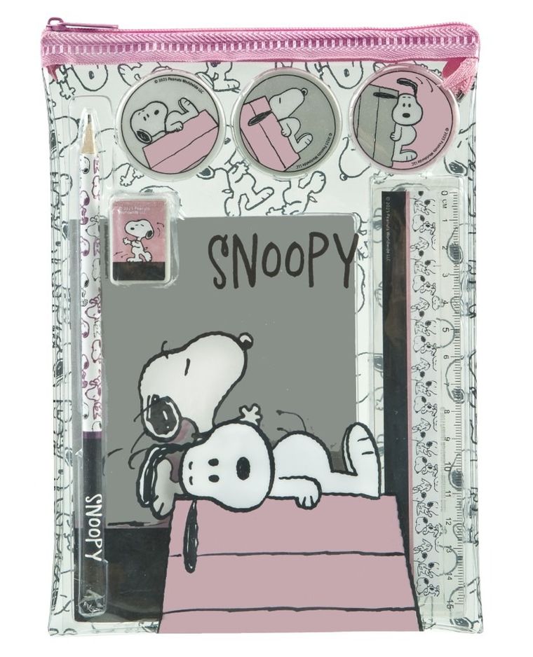 Snoopy, set de scris intr-o punga