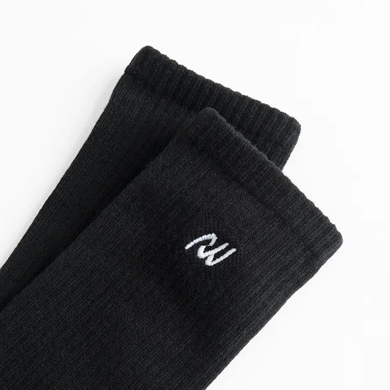 Sosete inalte negre unisex NOWEAR