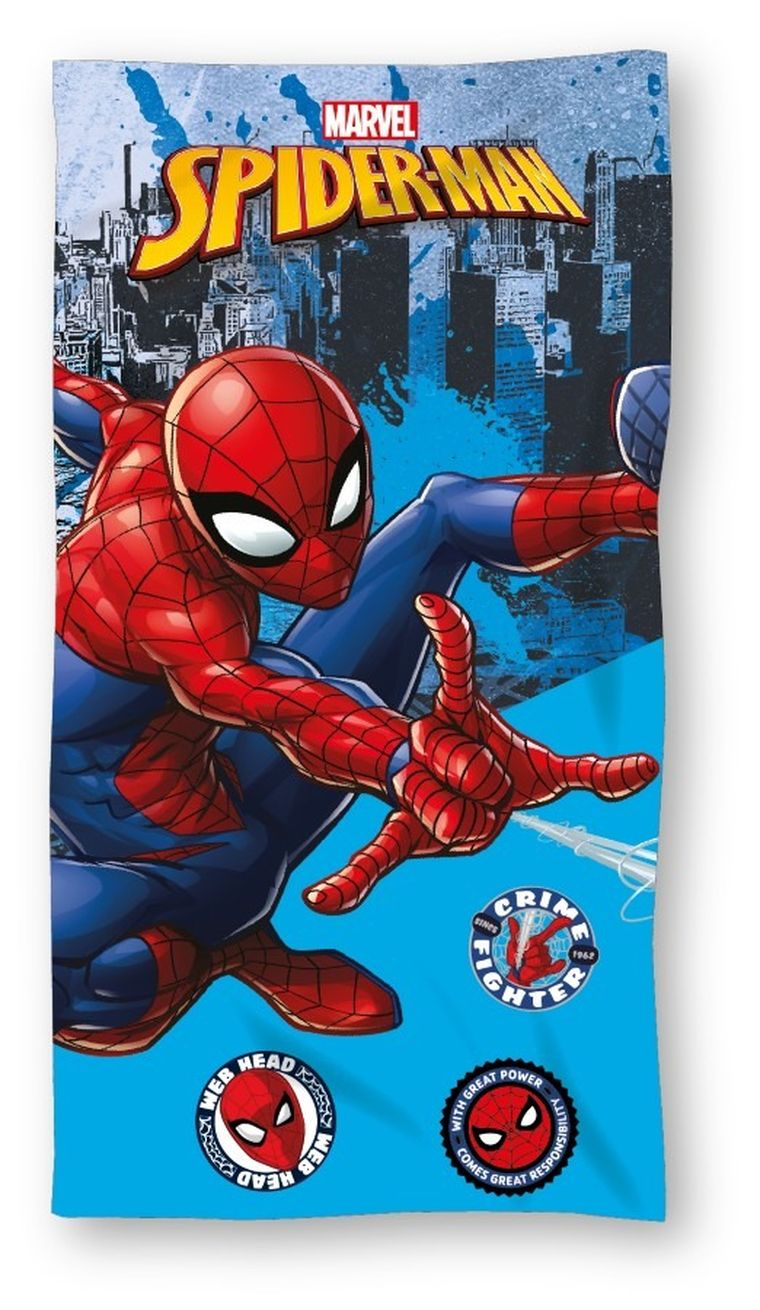 Spider-Man, prosop cu uscare rapida, mikrofibra, 70-140 cm