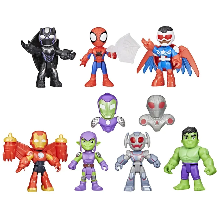 Spidey si Iron Man, Avengers Team-Up, set de 7 figurine