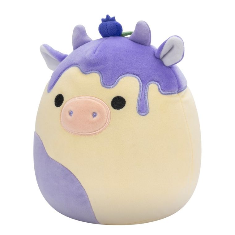 Squishmallows, Benito, Blueberry Cheesecake Cow, jucarie de plus, 19 cm