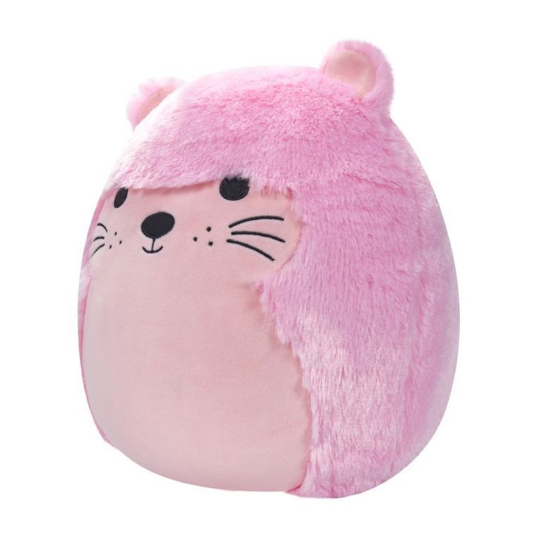 Squishmallows, Fuzzamallows, Medium Plush, Pink Otter, jucarie de plus, 30 cm