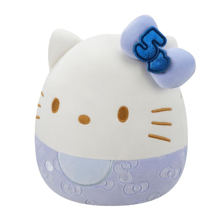 Squishmallows, Hello Kitty, jucarie de plus, editie speciala, albastru, 20 cm