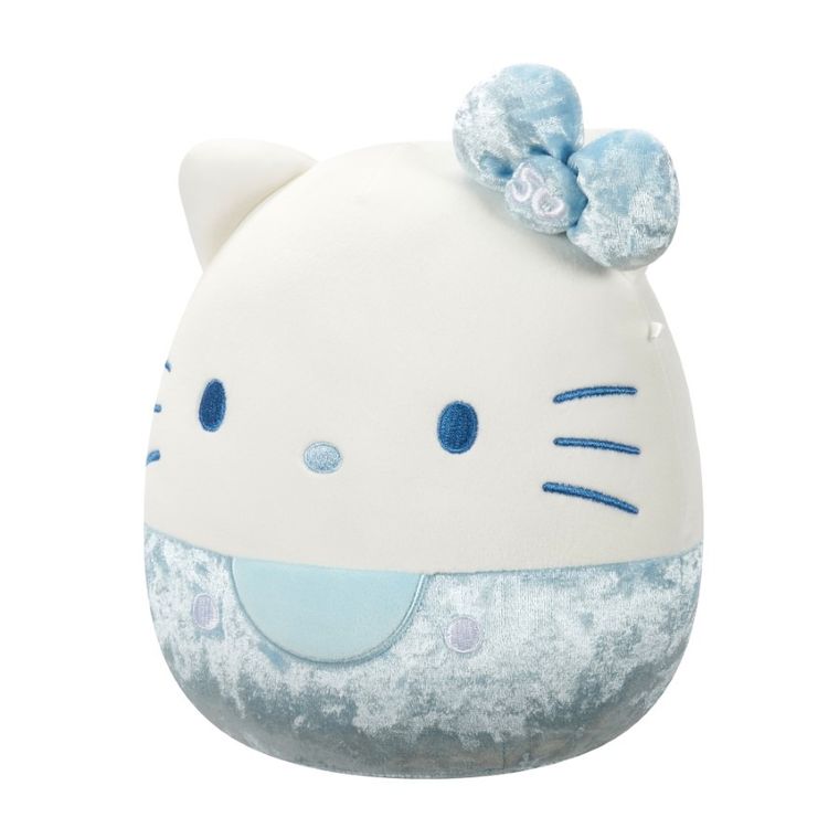 Squishmallows, Hello Kitty, jucarie de plus, editie speciala, velvet albastru, 20 cm