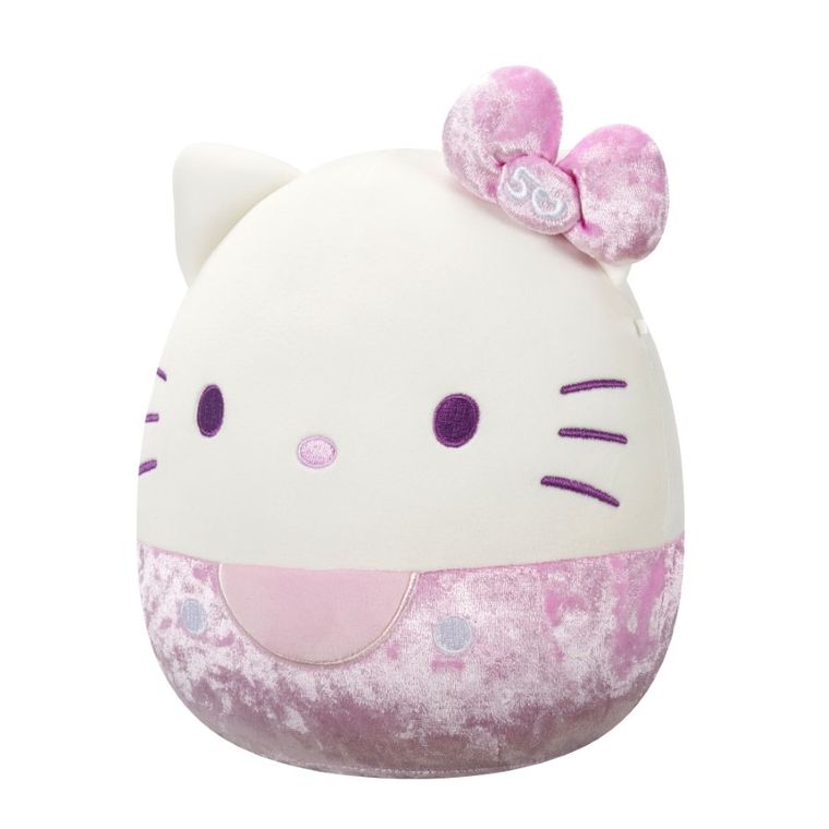 Squishmallows, Hello Kitty, jucarie de plus, editie speciala, velvet roz, 20 cm