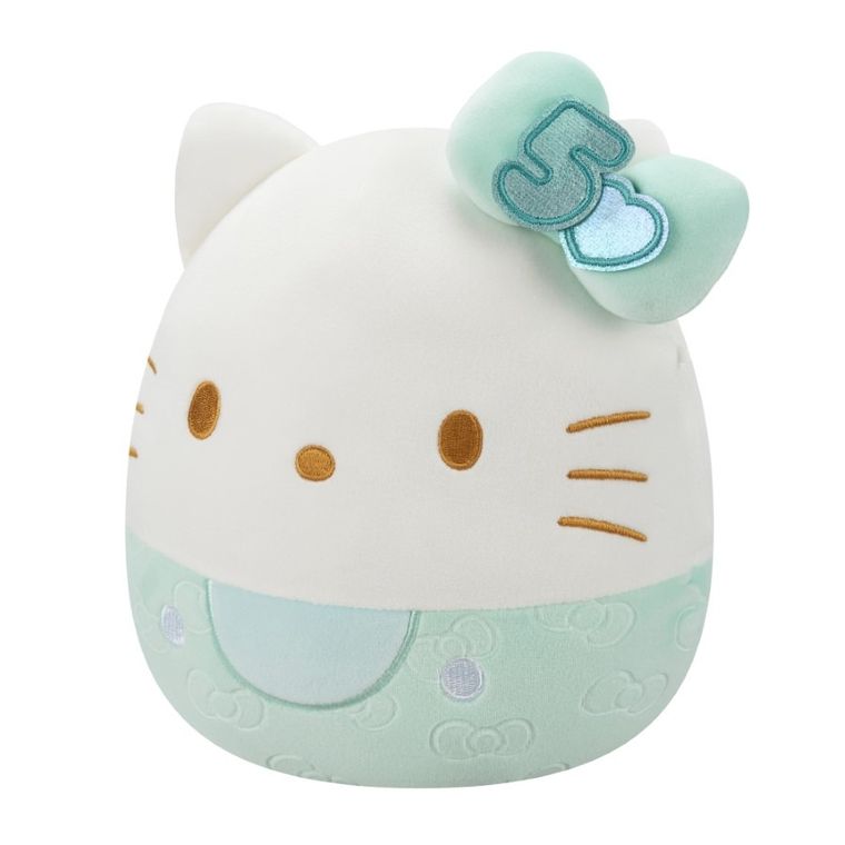 Squishmallows, Hello Kitty, jucarie de plus, editie speciala, verde 20 cm