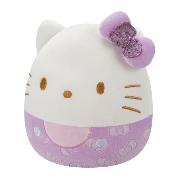 Squishmallows, Hello Kitty, jucarie de plus, editie speciala, violet, 20 cm