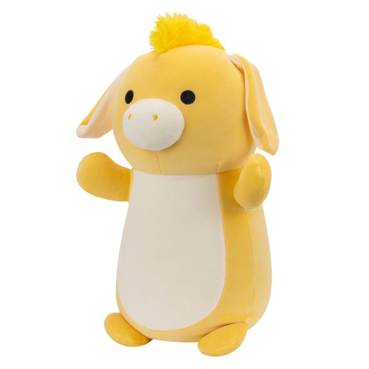 Squishmallows, HugMees, Medium Plush, Gavyn Yellow Donkey, jucarie de plus, 25 cm