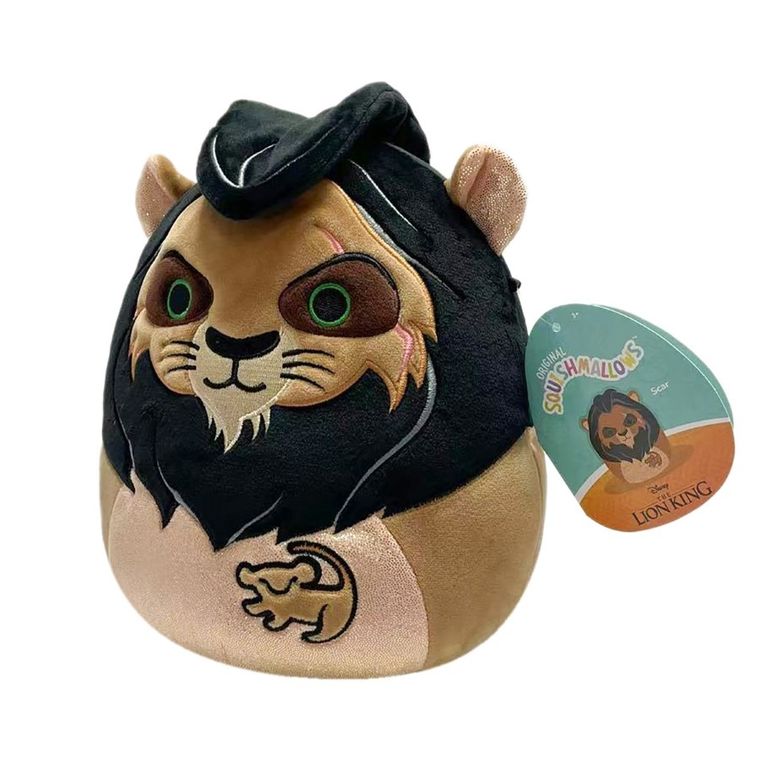Squishmallows, Lion King, Scar, jucarie de plus, 25 cm