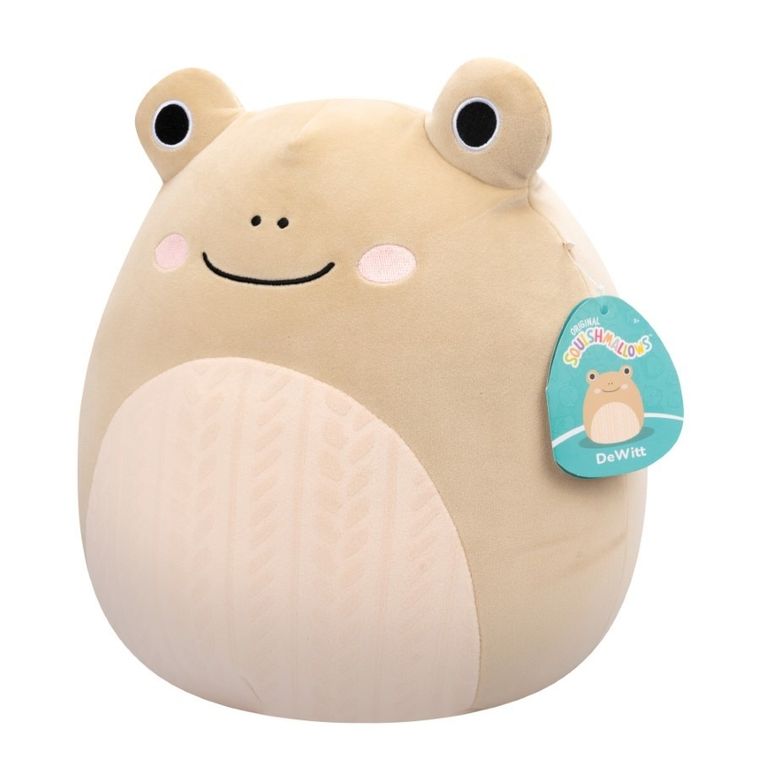 Squishmallows, Medium Plush, Tan Frog, jucarie de plus, 30 cm