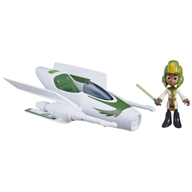 Star Wars, Young Jedi Adventures, Kai Brightstar, figurina cu vehicul