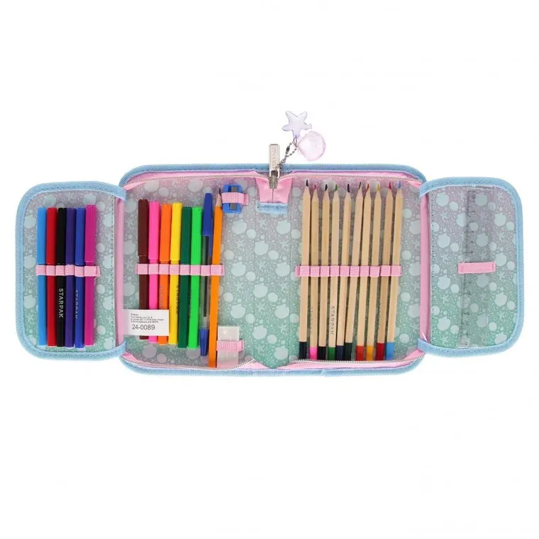 Starpak, penar, cu rechizite scolare, Shell