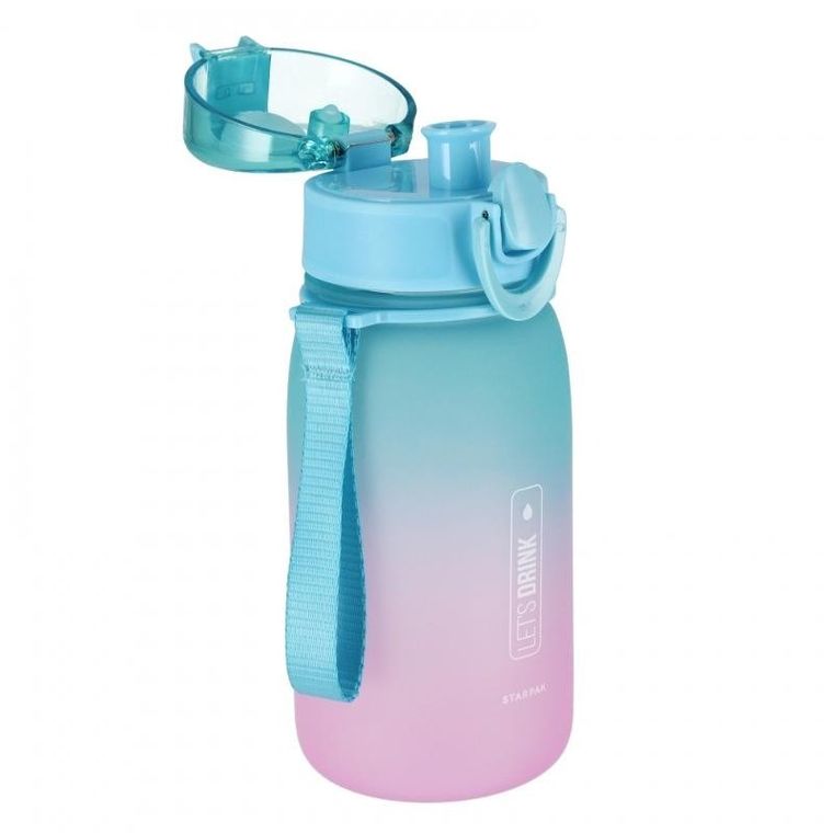 Starpak, sticla de apa, ombre albastru si roz, 400 ml