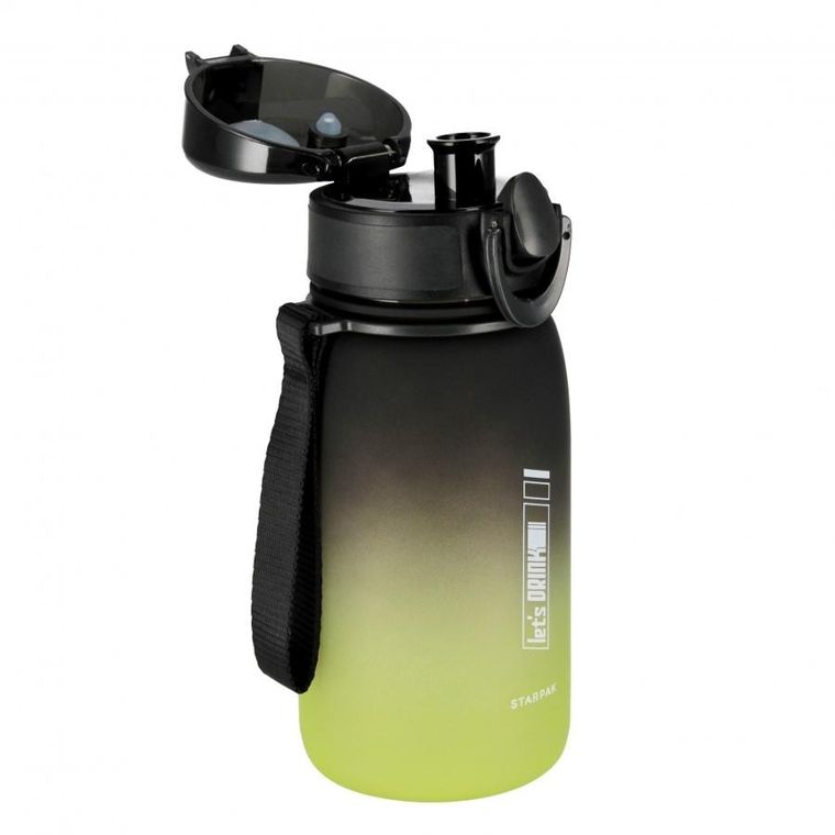 Starpak, sticla de apa, verde ombre si negru, 400 ml