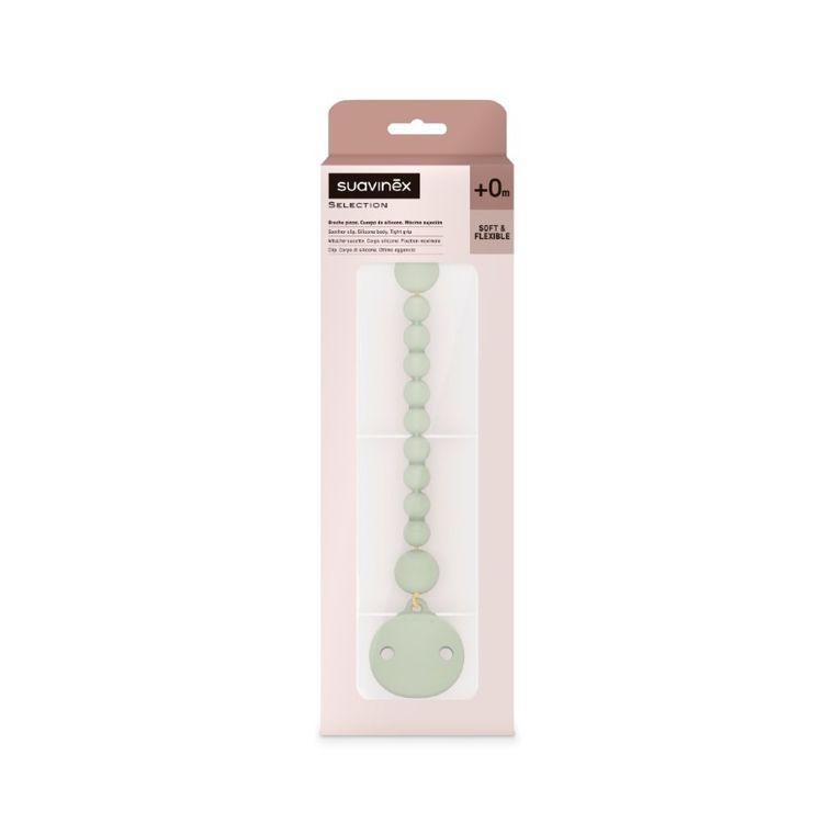 Suavinex, clema din silicon pentru suzeta, verde