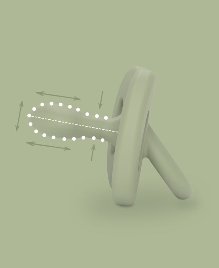 Suavinex, SX Pro, suzeta fiziologica din 100% silicon, 0-6 m, verde