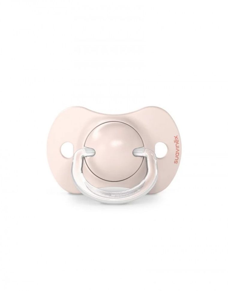 Suvainex, Dreams, suzeta fiziologica SX Pro din silicon, 2 buc., 0-6 luni, roz
