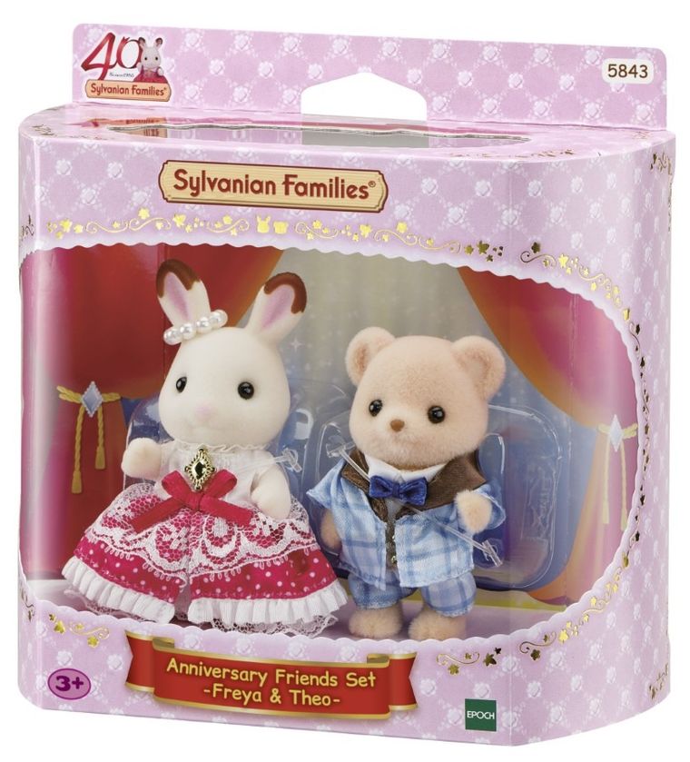 Sylvanian Families, 40th Anniversary, Freya & Theo, set de figurine, 5843