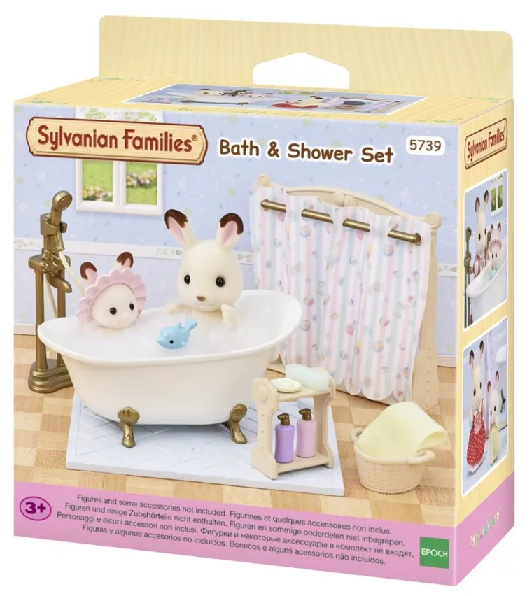 Sylvanian Families, Baie cu cada si dus, set de accesorii, 5739