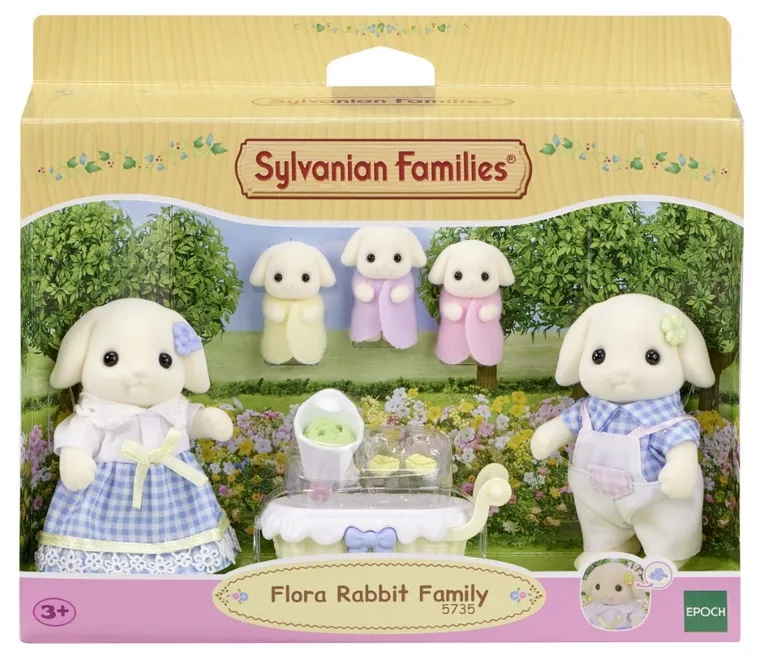 Sylvanian Families, Familia de iepurasi, set de figurine, 5735